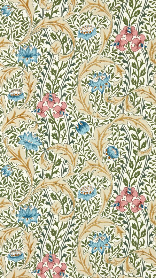 Carta da Parati Morris & Co. Wild Tulip & Vine