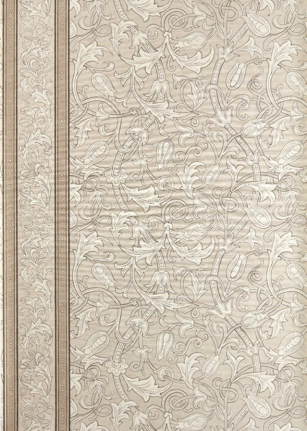 Carta da Parati Morris & Co. Etched Scrolling Tulip