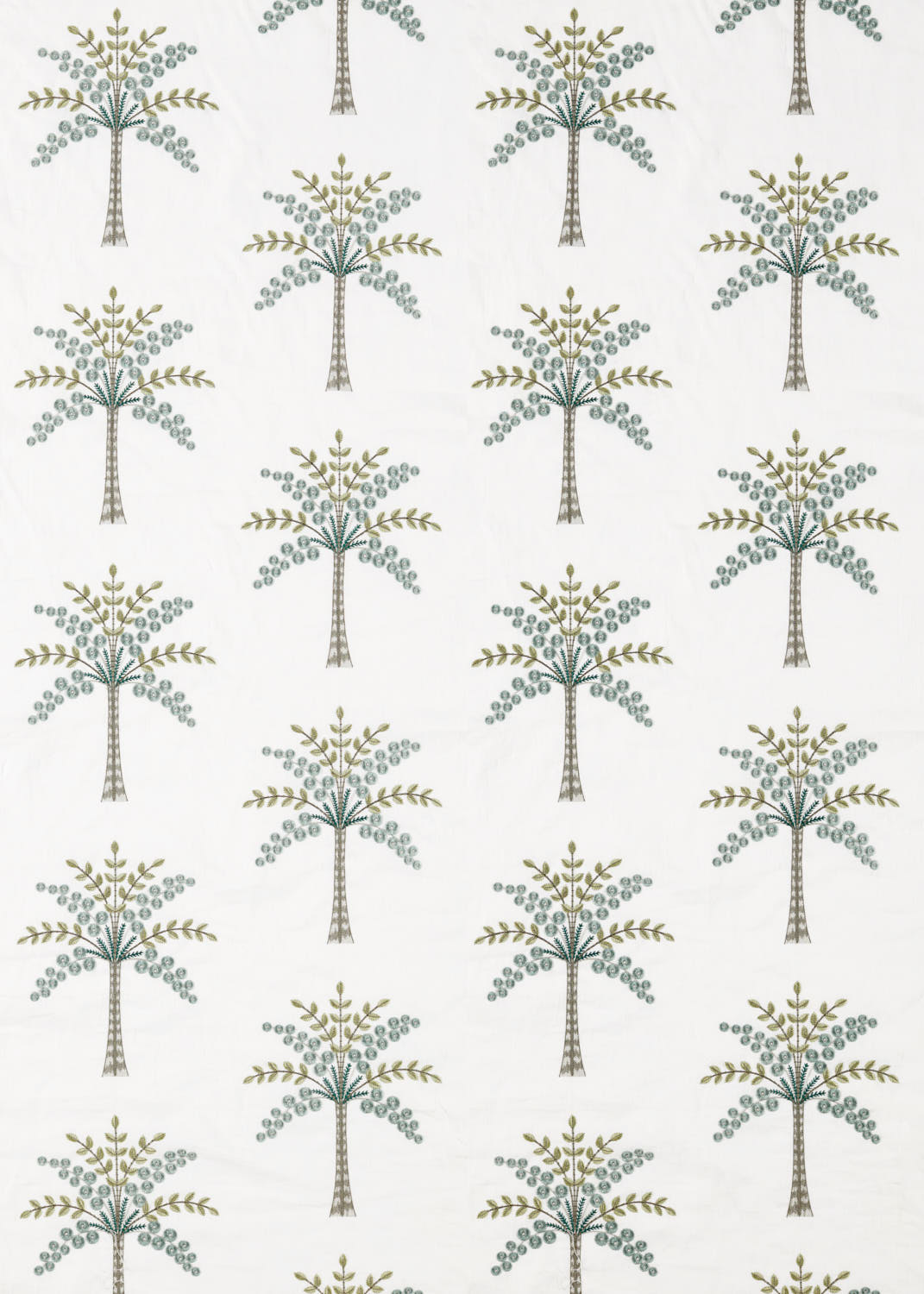 Tessuti Sanderson Palm Grove Embroidery