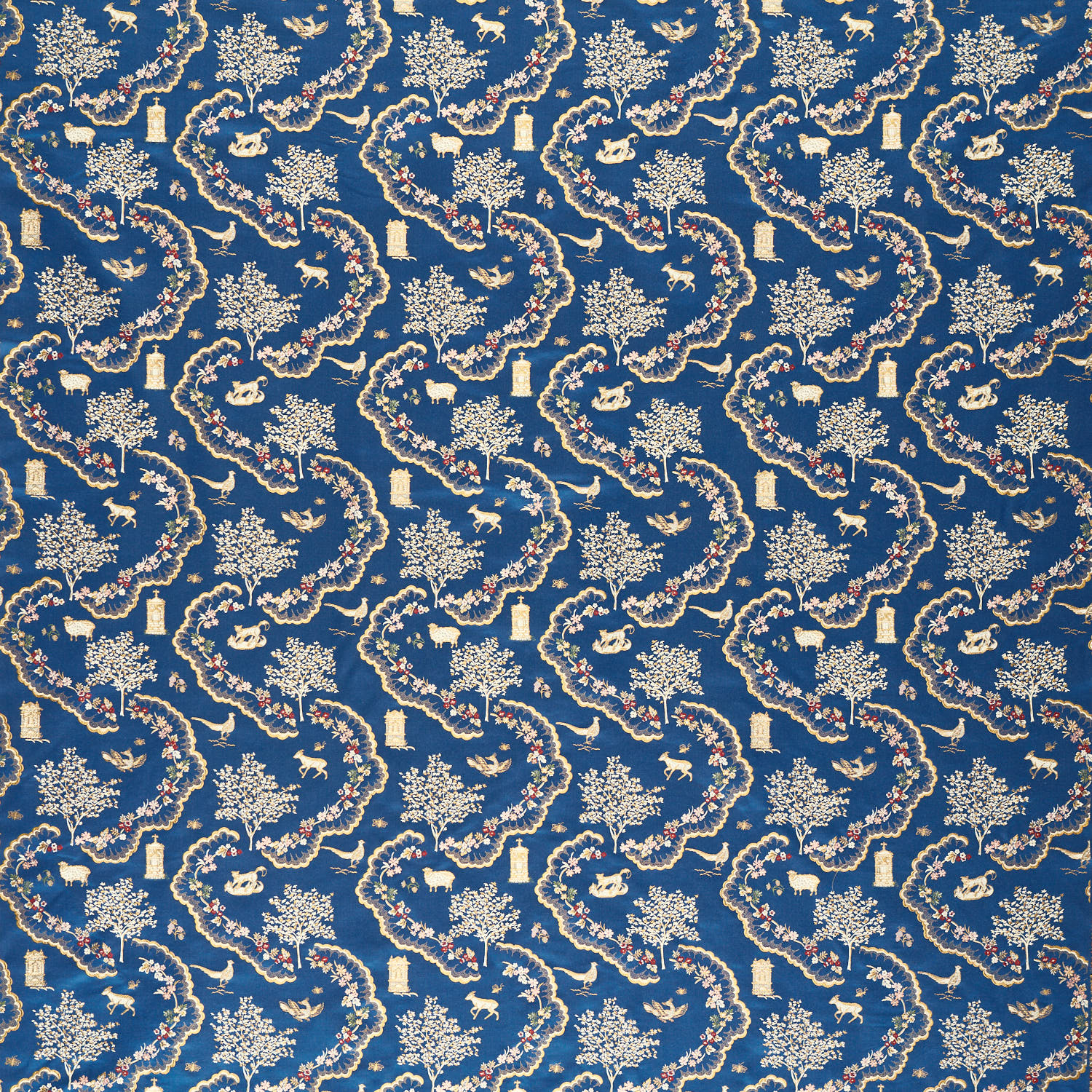 Tessuti Sanderson Wildflower Meadow Brocade