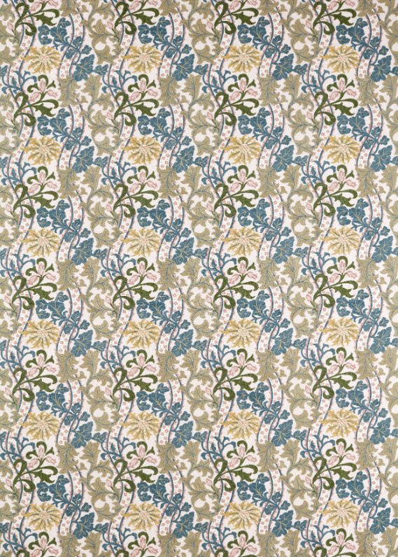 Tessuti Morris & Co. Cornflower Embroidery