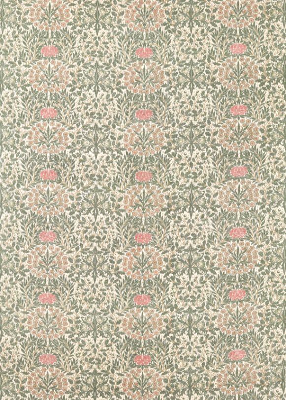 Tessuti Morris & Co. Daisy & Oak Warp Print