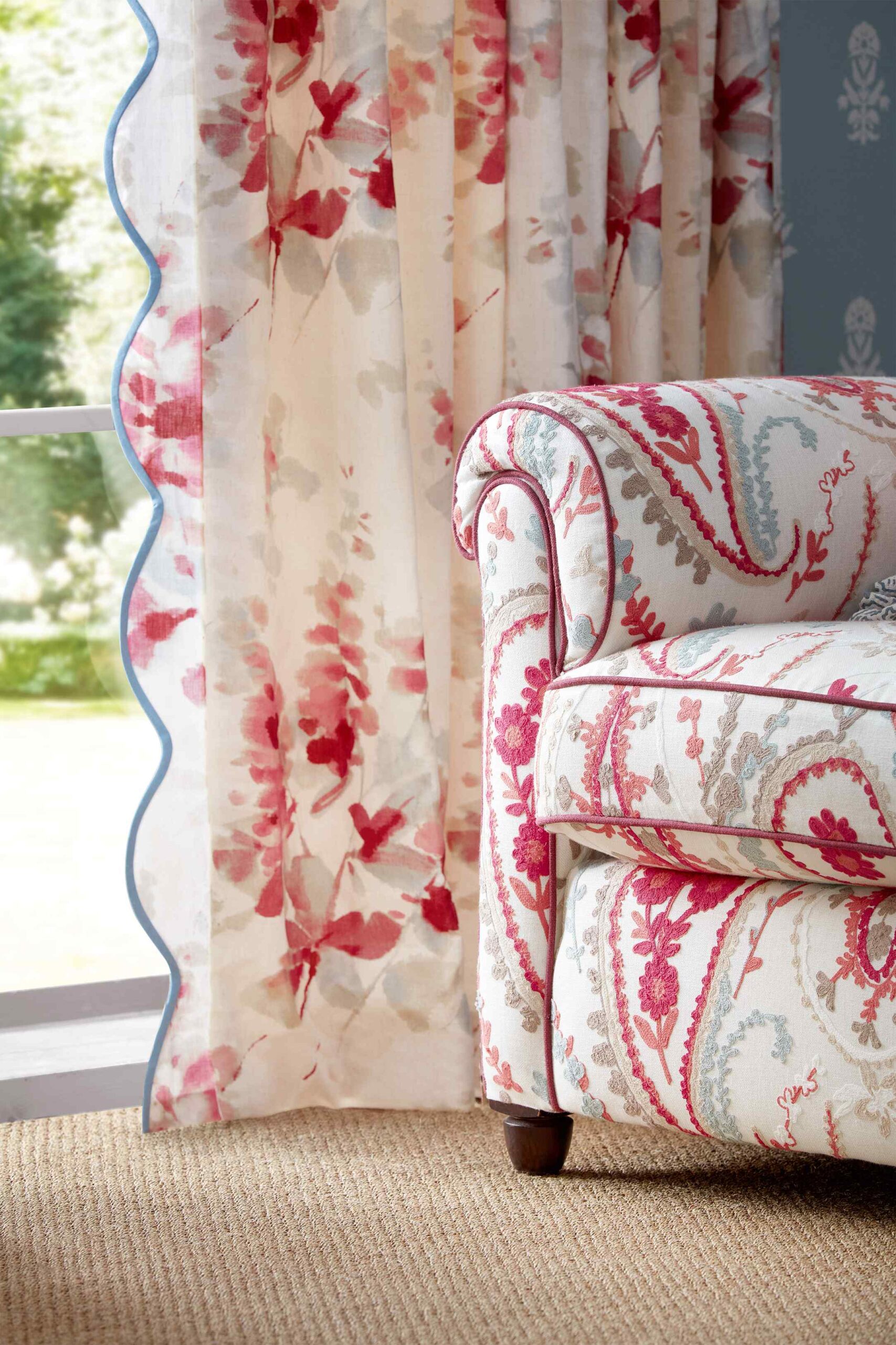 Tessuti Sanderson Delphiniums