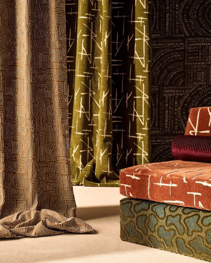 Tessuti Harlequin Dolmens Velvet