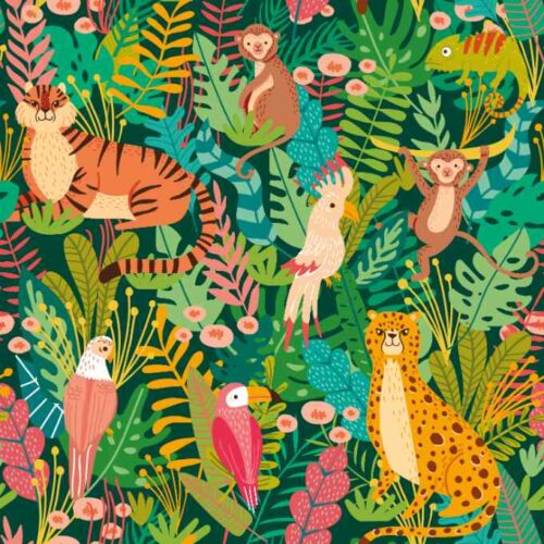 Carta da Parati Ohpopsi ANIMAL KINGDOM