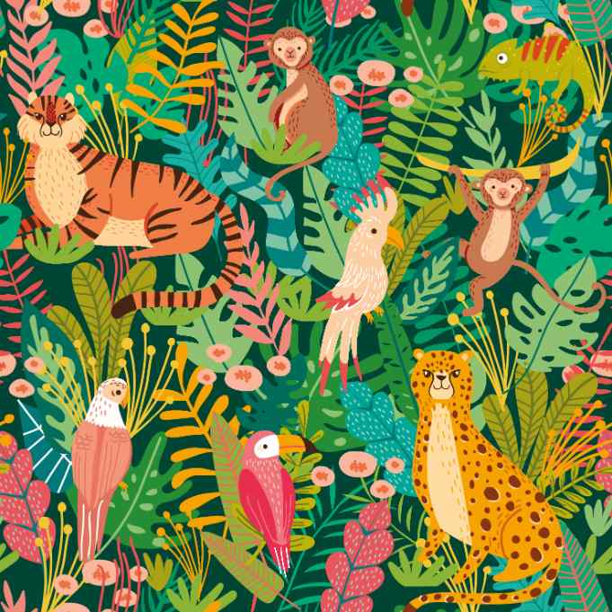 Carta da Parati Ohpopsi ANIMAL KINGDOM