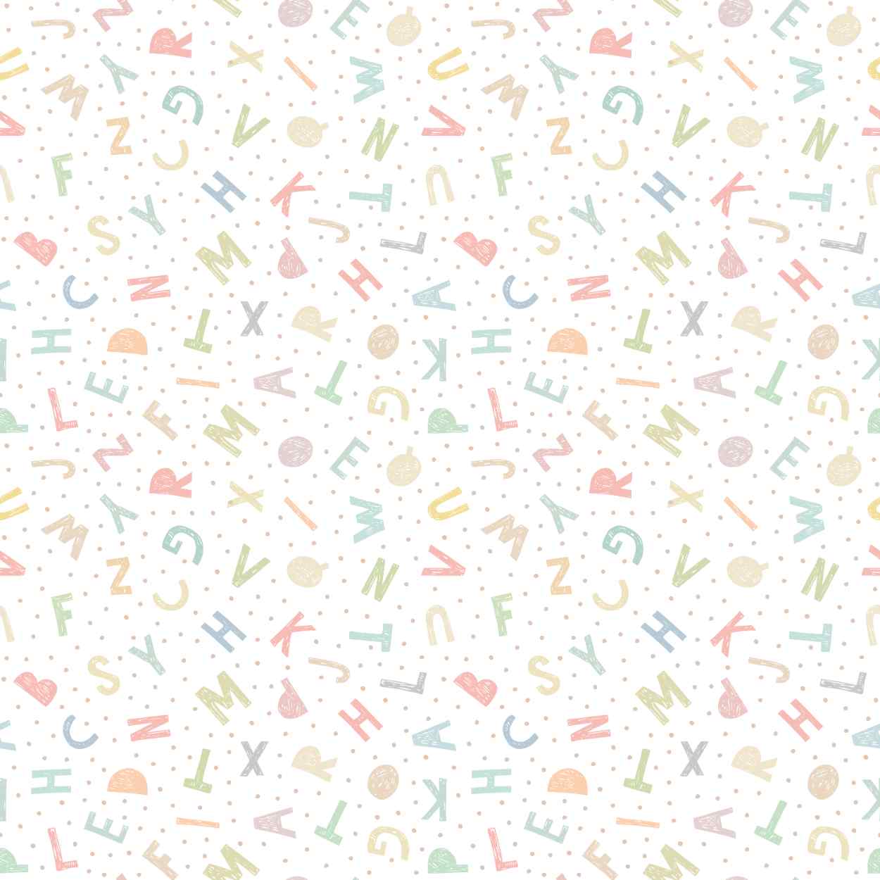 Carta da Parati Ohpopsi ALPHABET JUMBLE