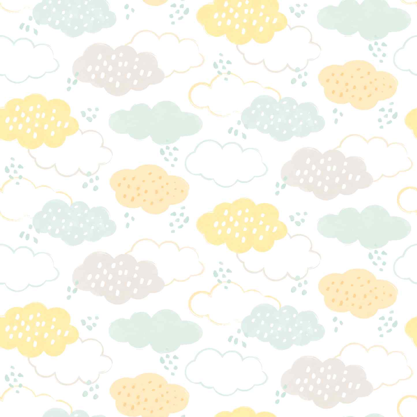 Carta da Parati Ohpopsi FLUFFY CLOUDS