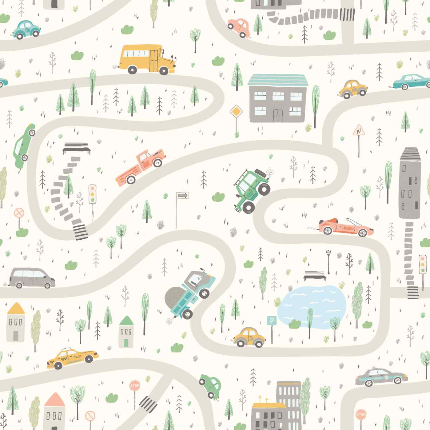 Carta da Parati Ohpopsi ROAD TRIP
