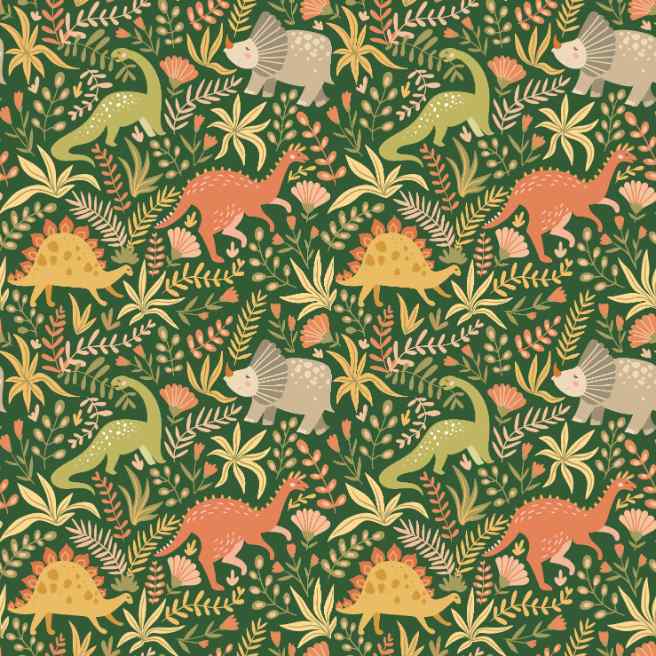 Carta da Parati Ohpopsi JURASSIC PARTY