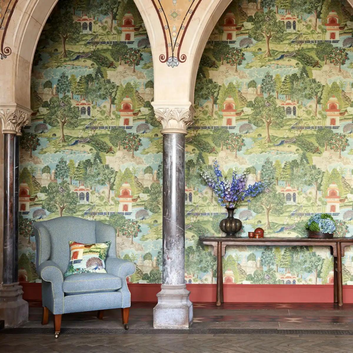 Carta da Parati Zoffany Peacock Garden