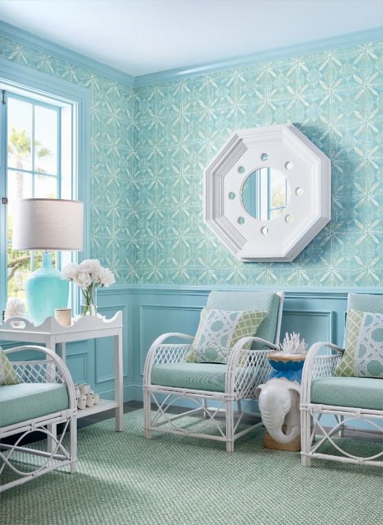 Carta da Parati Thibaut Tortuga Batik