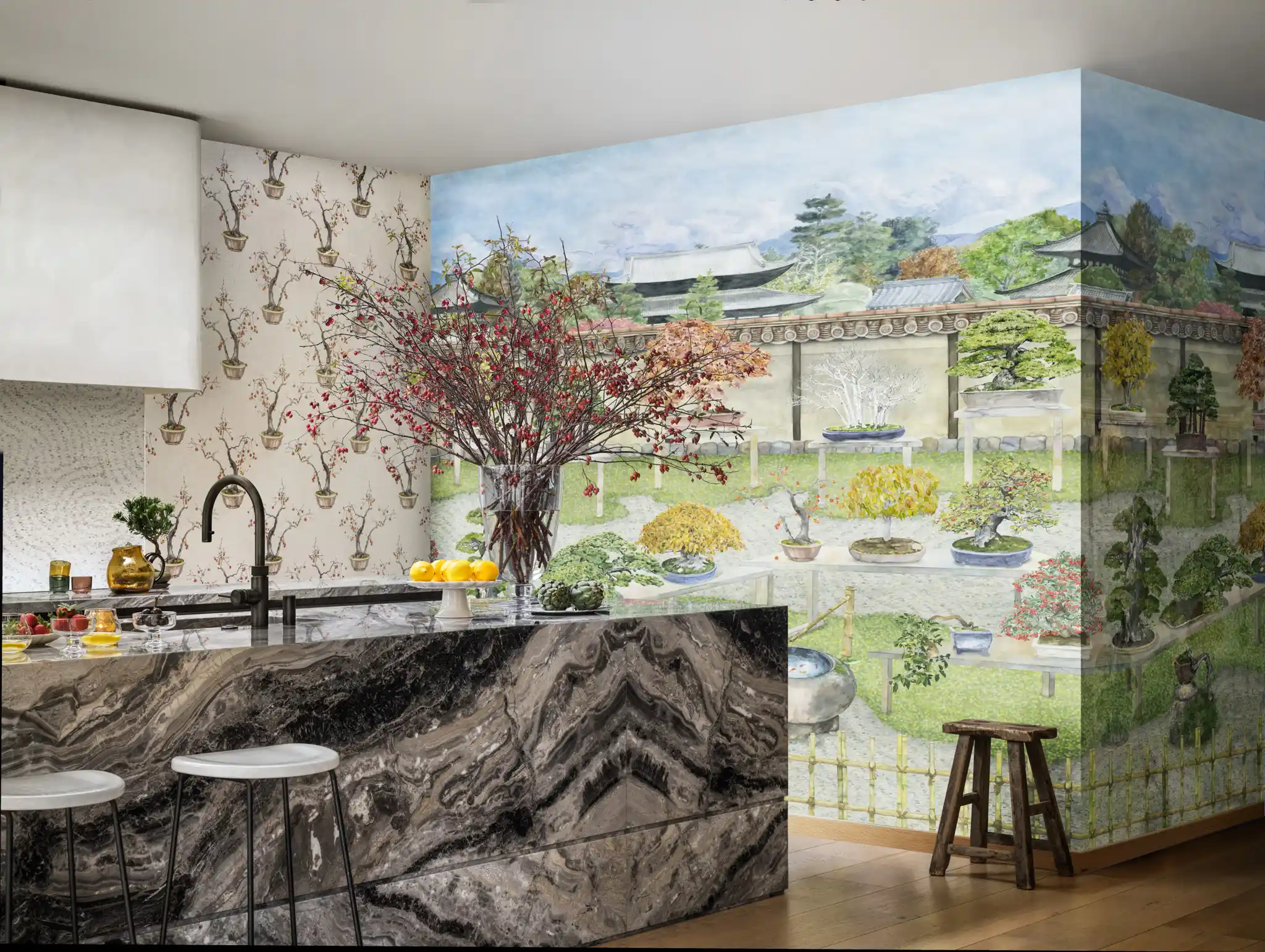 Carta da Parati Cole & Son Bonsai Garden