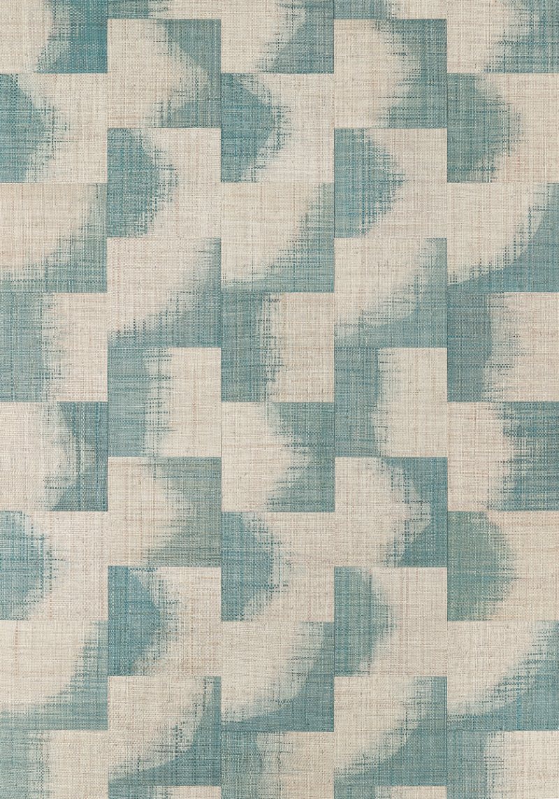 Carta da Parati Thibaut RAFFIA SQUARES